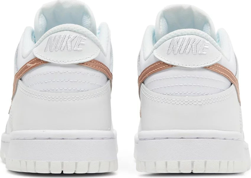 Nike Dunk Low- White Metallic Red Bronze