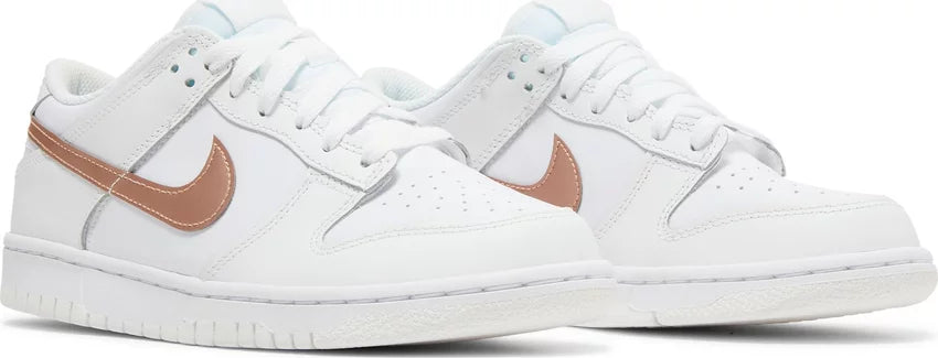 Nike Dunk Low- White Metallic Red Bronze