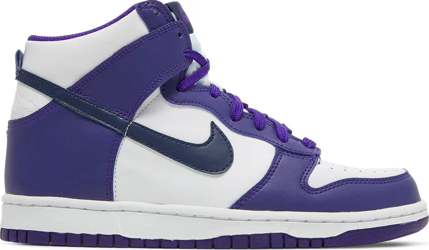 Nike Dunk High- White Midnight Navy