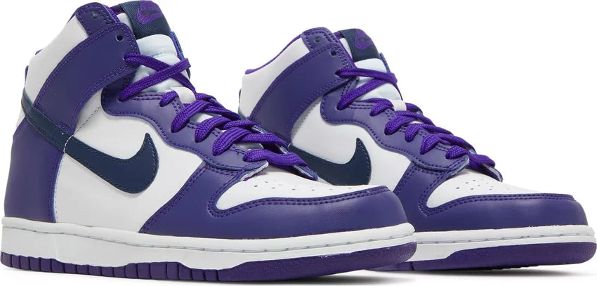 Nike Dunk High- White Midnight Navy