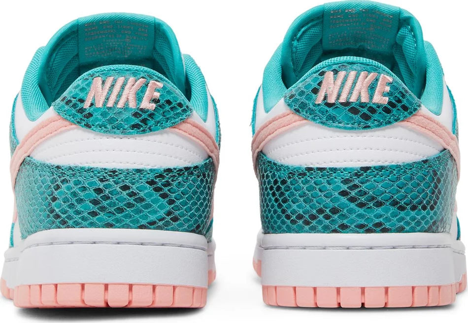 Nike Dunk Low- Washed Teal Snakeskin