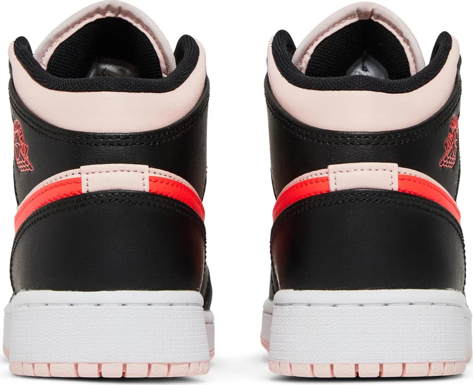 Air Jordan 1 Mid- Black Pink Crimson