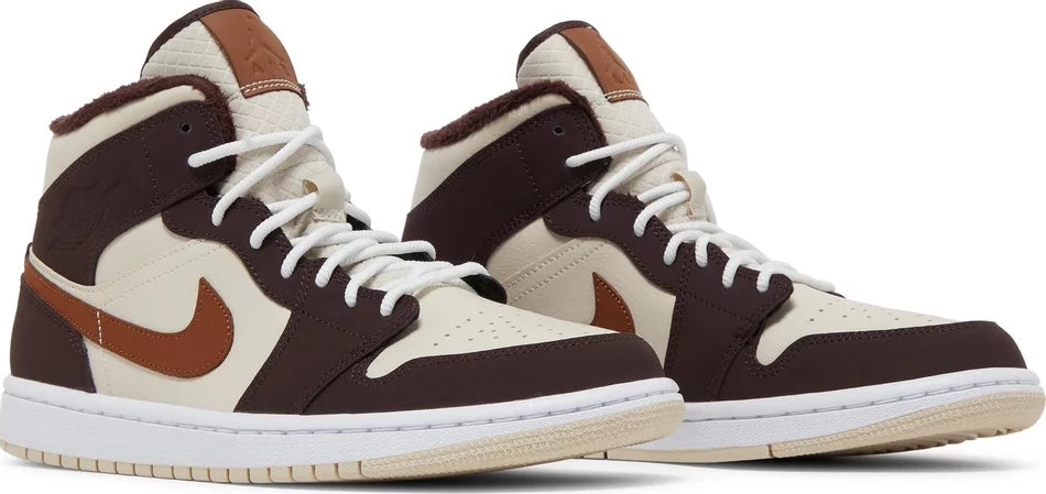 Air Jordan 1 Mid- Brown Basalt Oatmeal