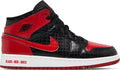 Air Jordan 1 Mid SS- Black + Red = Bred