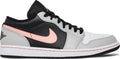 Air Jordan 1 Low- Grey Fog Bleached Coral