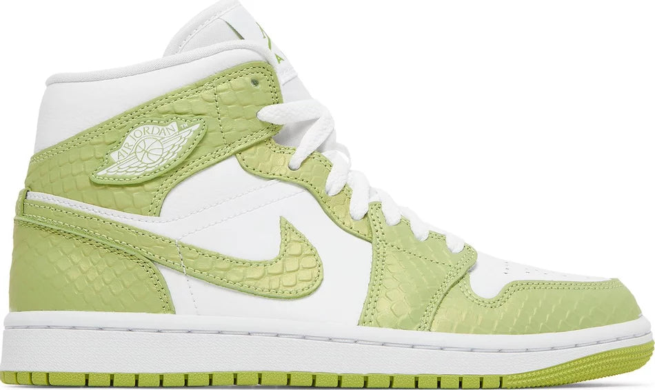Air Jordan 1 Mid SE- Green Python